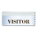 1-5/8"x4" Horizontal Stock Title Ribbon W/ Tape (Visitor)